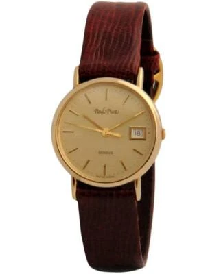 NEW SWISS PAUL PICOT GOLD PLATED QUARTZ WATCH 80'S - Image 1 of 4