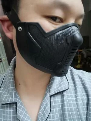 Captain America 3 Winter Soldier Buck Face Mask Barnes Latex Cosplay Prop Mask  - Image 1 of 4