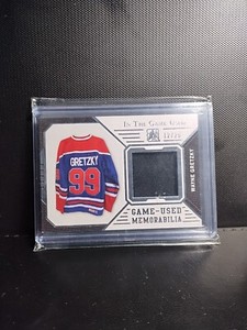 2014 Leaf Wayne Gretzky Game Used Patch Itg /25 Oilers, Goat