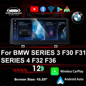 10.25" ANDROID 12 QUALCOMM PARA BMW SERIE 3 F30 F31 SERIE 4 F32 F36 SISTEMA EVO - Imagen 1 de 6
