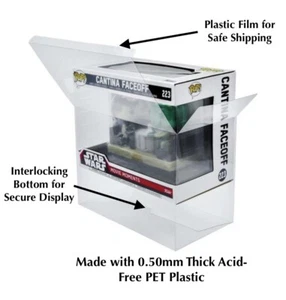 UV & Scratch Resistant FUNKO POP! PROTECTOR 0.50mm Movie Moment (Older Size) - Picture 1 of 11