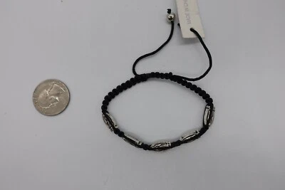 Pulsera ajustable macramé cuerda negra higo San Benito Foto 1 de 4