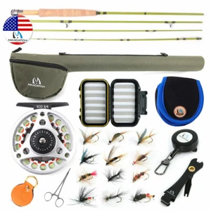 Maxcatch 1/2/3WT Ultra-Lite Fly Rod Combo for Stream River Panfish/Trout Fishing - Picture 1 of 9