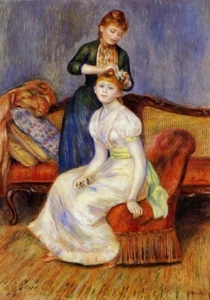 Pierre-Auguste Renoir Signed Oil Painting on Canvas 16x24 in Impressionism .. - Picture 1 of 3