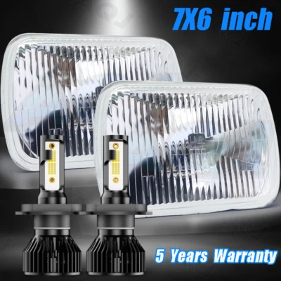 5x7 7x6 Hi/Lo Beam LED Headlights for For Toyota MR2 1985-1995 Corolla 1981-1992 - Image 1 of 4