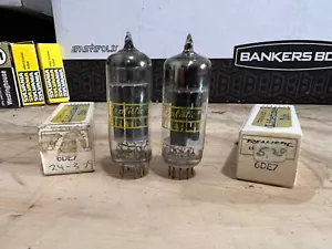 2 Tubos de Vacío NOS Realistic USA 6DE7 Garantizados ¡Nuevo en Caja! - Imagen 1 de 9