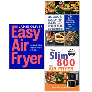 Easy Air Fryer Jamie, Slim 800 Hot Air Fryer,Quick Easy Air Fryer 3 Books Set - Picture 1 of 4