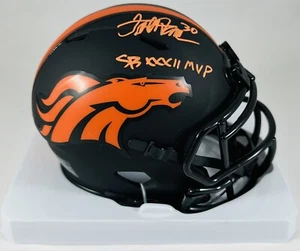Terrell Davis signierter Denver Broncos Eclipse Minihelm SB XXXII MVP Radtke Coa - Bild 1 von 2