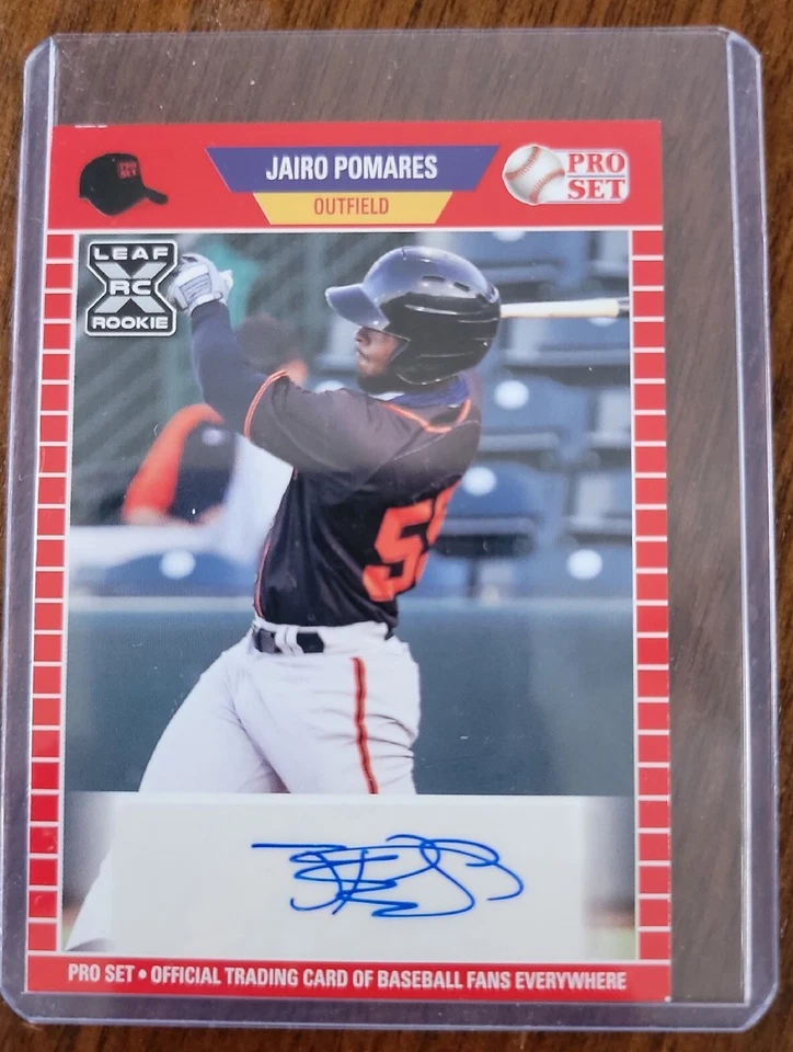 2021 Leaf Pro Set Baseball Blaster Auto Jairo Pomares #PS-JP1 Rookie RC  - Image 1 of 4