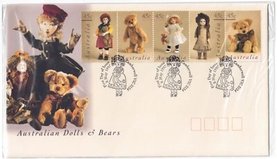 Australia Post FDC: 8 de mayo de 1997 - Muñecas y osos australianos Foto 1 de 2