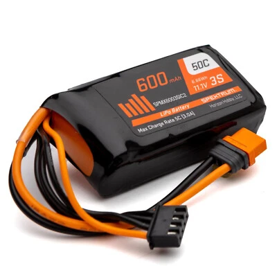 Lipo Akku für E-flite Me-262 3S 11,1V 600mAh 50C Battery spektrum SPMX6003SIC2 - Bild 1 von 4
