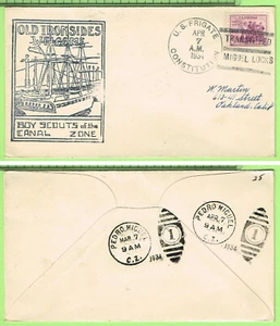USF Constitution IX 21 April 7 1934 KB: Transit Ped Miguel Locks, Canal Zone - Picture 1 of 1
