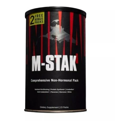 UNIVERSAL NUTRITION ANIMAL M-STAK MUSKELZUWACHS 21ER PACK + 2 GRATISPACKUNGEN = 23