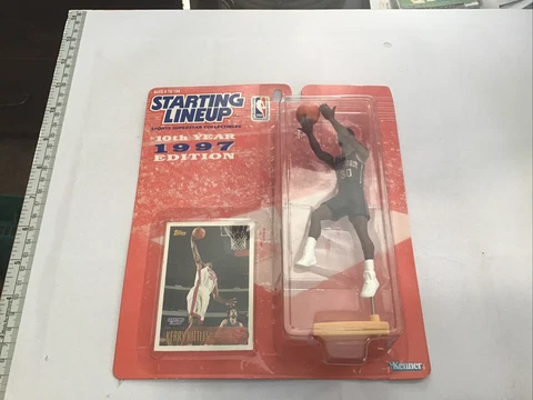 1997 New Jersey Nets Kerry Kittles Starting Lineup Action Figure & Card  NIP Cover