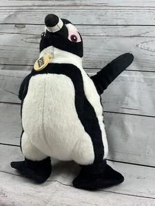 Wild Republic 11" Black Footed Penguin Plush Stuffed Animal 2015 Columbus Zoo OH - Foto 1 di 15