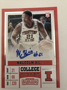 Malcolm Hill 2016-17 Contenders Draft Picks College Ticket Auto