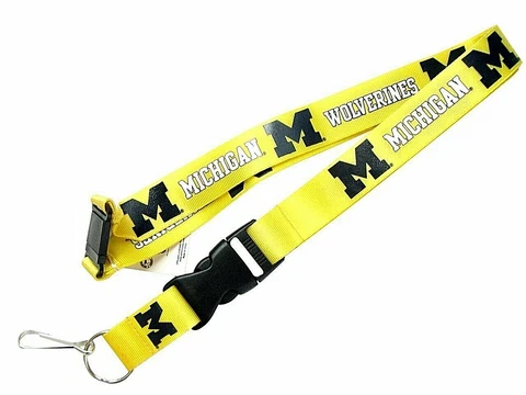 Michigan Wolverines NCAA Breakaway Lanyard Key Ring Cover