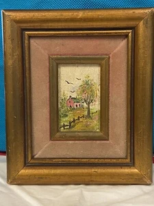 KALIFORNIEN LANDSCHAFT ORIGINAL MINIATUR ÖLGEMÄLDE 2 "mal 3" - Bild 1 von 5