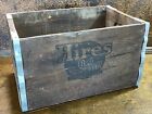 Vintage Hires Root Beer Wood Shipping Crate ~ Wooden Soda Bottle Box W Labels