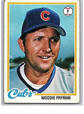 1978 Topps Baseball Card Single - #585 Woodie Fryman A2 - Image 1 of 2