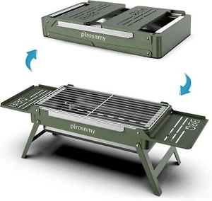 Portable Charcoal Grill, Small Foldable Grills for Travel, Camping Smoker BBQ - Picture 1 of 6