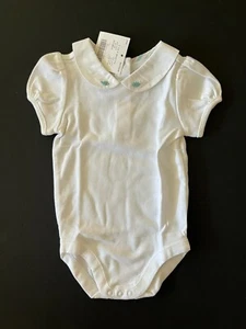NWT Janie and Jack 3 6 M Angelfish Collar Bodysuit One Piece Swimmingly Sweet - Picture 1 of 3