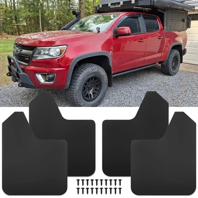 For Chevrolet Colorado ZR2 4Pcs Rally Mud Flaps Splash Guard Mudguard Mudflap - Изображение 1 из 4