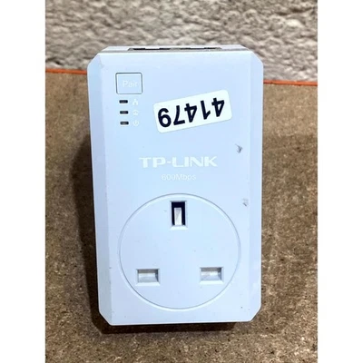 TP-Link TL-PA4020P AV600 Passthrough Powerline Adapter 2x Ports 600Mbps - Single - Image 1 of 4