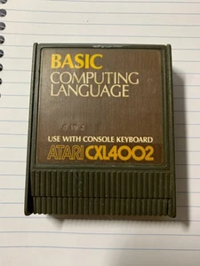 BASIC Computing Language Atari 400/800/XL/XE Cartridge, untested, CXL4002 FreeSH - Bild 1 von 3