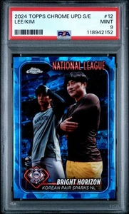 2024 Topps Chrome Update Sapphire Jung Hoo Lee/Ha-Seong Kim #12 PSA 9 Mint - Picture 1 of 2