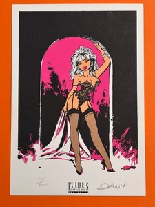 DANY EX LIBRIS SIGNE SERIGRAPHIE  PIN UP ESPACE BD  NEUF - Picture 1 of 1