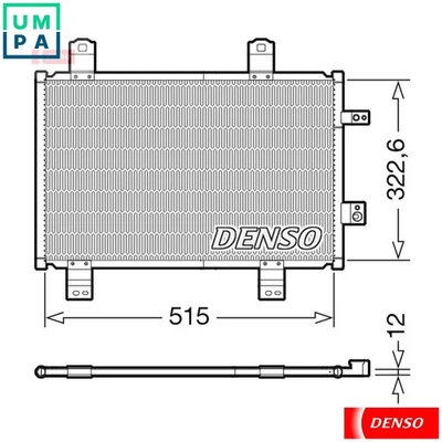 CONDENSER AIR CONDITIONING DCN44018 FOR MAZDA S5Y5/S5Y9/S5Y7/S5Y2/S5Y8 1.5L - Image 1 of 4