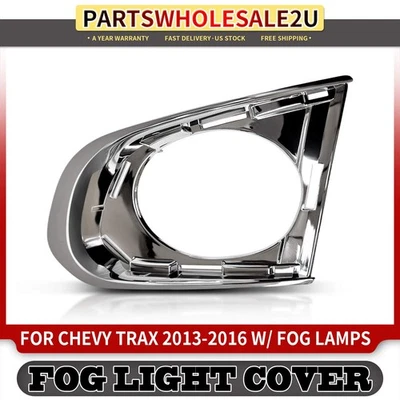 Front Left Driver Fog Light Bezel for Chevrolet Trax 2013 2014 2015 2016 Black - Image 1 of 4