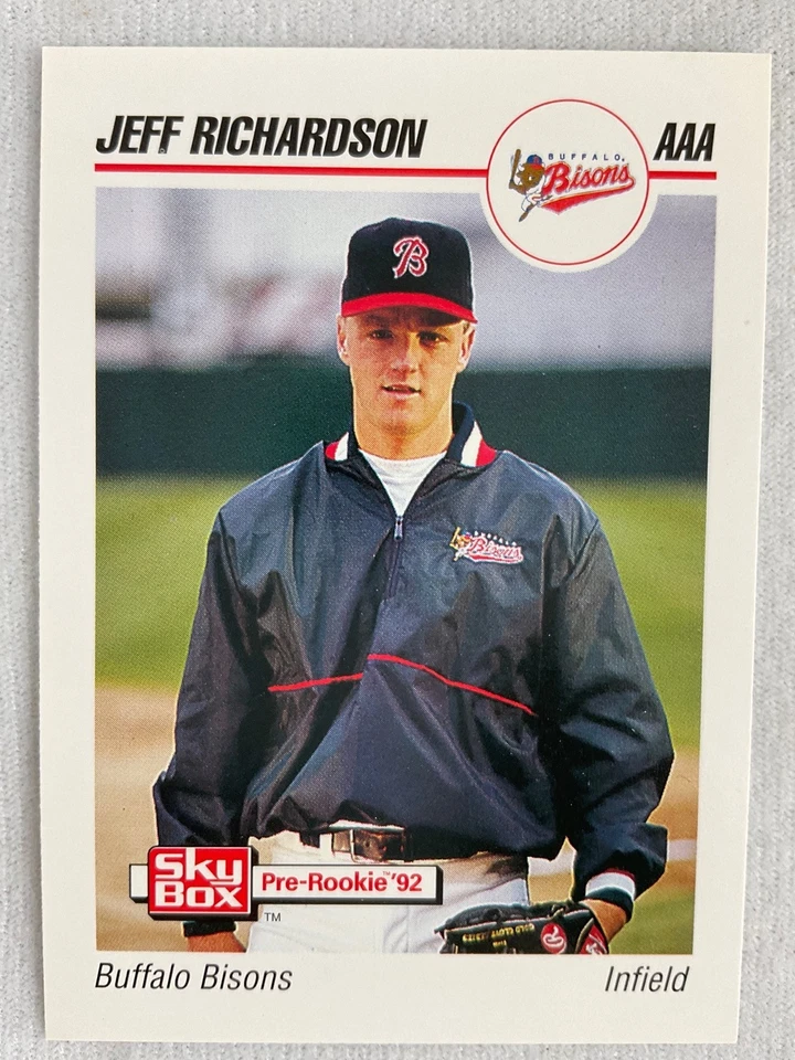 1992 Buffalo Bisons-SkyBox Minor League Baseball Card#40-Jeff Richardson - Image 1 of 1