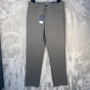 Pantalones VRST Hombres Calce Atlético Ilimitado 5 Bolsillos Cálidos Peltre Talla 32x34 - Imagen 1 de 9