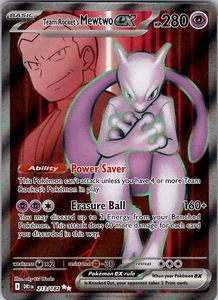Team Rocket's Mewtwo ex - SV10: Destined Rivals 213/182 Holo NM - Picture 1 of 2