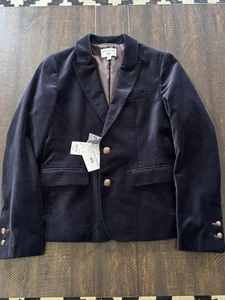 Uniqlo IDLF Paris Women Velvet Jacket Navy Size S - Picture 1 of 5