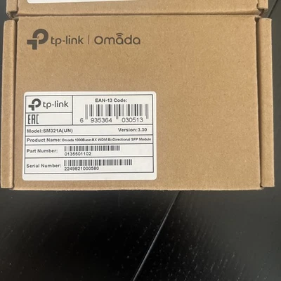 Tp-link Omada sm321A(UN) 1000base-bx Wdm Bi-directional Sfp Module   - Image 1 of 3