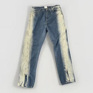 Pantalones de mezclilla holgados Mijko con cremallera para hombre 2XL azul degradado Y2K ropa de calle llamativa - Imagen 1 de 16