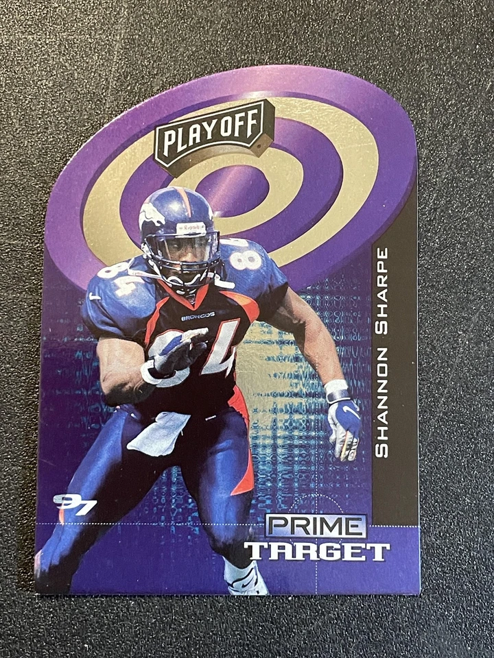 1997 Playoff Zone #17 Shannon Sharpe Prime Target Purple - Image 1 of 2