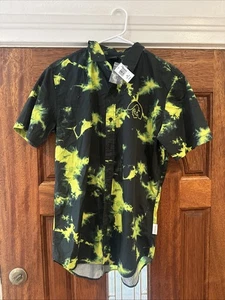 Disney Our Universe Hemd Herren Med Schwarz Oogie Boogie Knopfleiste Kurzarm Neu - Bild 1 von 5