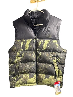 The NORTH FACE CHALECO ACOLCHADO CAMUFLAJE PLUMÓN DE GANSO 700 PARA HOMBRE’S Nuptse NUEVO CON ETIQUETAS Foto 1 de 4