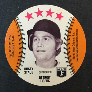 1976 Isaly's/Sweet William Discs Rusty Staub Detroit Tigers - Picture 1 of 2