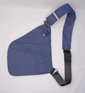 Unisex Crossbody Anti Theft Travel Bag For Women & Men New Blue - Picture 1 of 11