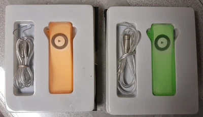 For Apple iPod Shuffle  Silicone Gel Case Cover Skins + Neck Cords x 2 - Image 1 of 4