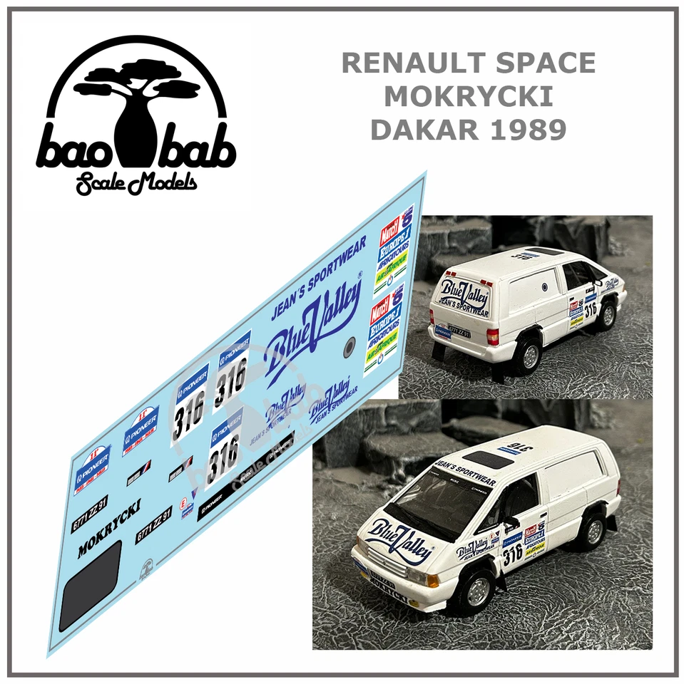 Decals 1/43 Peugeot 203 Coronation Safari Rally 1961