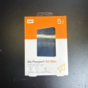 Western Digital My Passport 5TB,External,2.5 inch (WDBA2F0050BBL) Hard Drive - Afbeelding 1 van 4