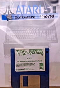 ATARI ST -- TEENAGE MUTANT HERO TURTLES (KONAMI/iMAGE WORKS) - Picture 1 of 2