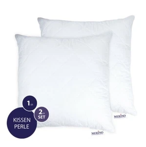 Füllkissen Inlett Kissen 80 x 80 cm Modell "Perle" Doppelpack mit Reißverschluss - Bild 1 von 4