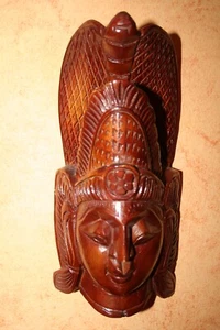 Maske Holz aus Sri Lanka (22x11x8) - Bild 1 von 1